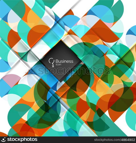 Circlesabstract background. Vector template background for workflow layout, diagram, number options or web design