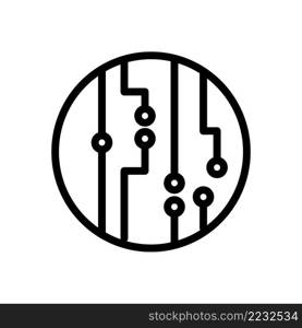 Circuit board icon vector sign and symbols on trendy design