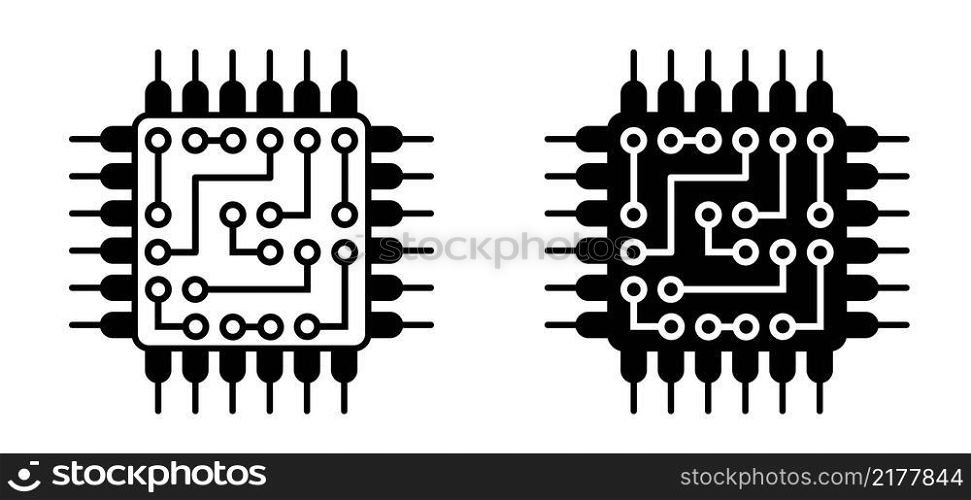 Circuit board or electronic motherboard. lines and dots connect. Vector high-tech technology data. Communication and engineering concept. digital tech background. Chip or processor.