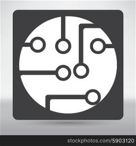 Circuit board, technology icon