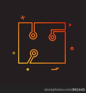 Circuit icon design vector