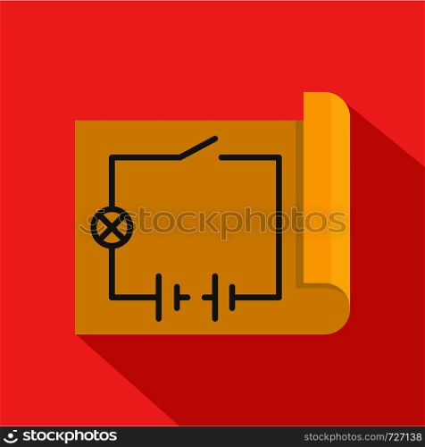 Circuit icon. Flat illustration of circuit vector icon for web. Circuit icon, flat style