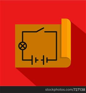 Circuit icon. Flat illustration of circuit vector icon for web. Circuit icon, flat style