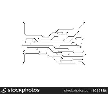Circuit illustration design vector