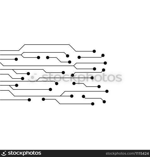 Circuit illustration design vector symbol logo technology