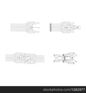 circuit ilustration vector template