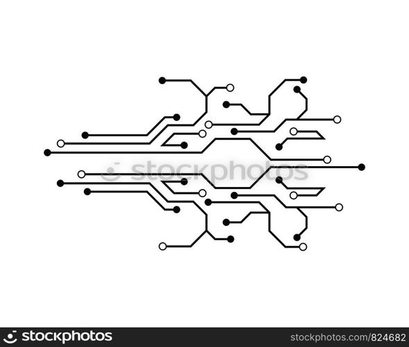 circuit ilustration vector template