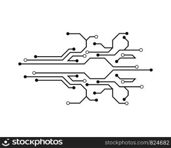 circuit ilustration vector template