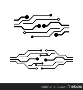 Circuit logo template vector icon design