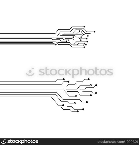 Circuit Logo Template vector illustration icon design