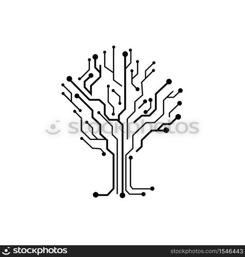 Circuit Logo Template vector illustration icon design