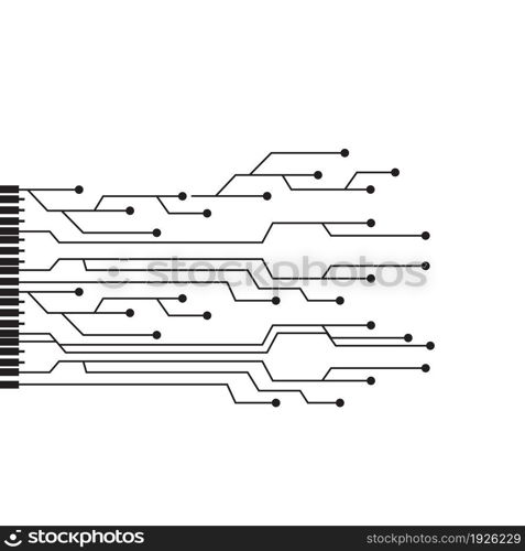 Circuit Logo Template vector illustration icon design