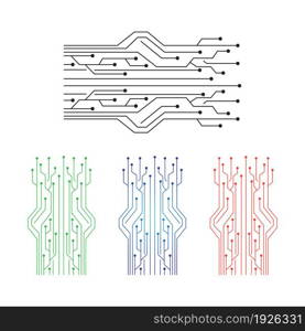 Circuit Logo Template vector illustration icon design