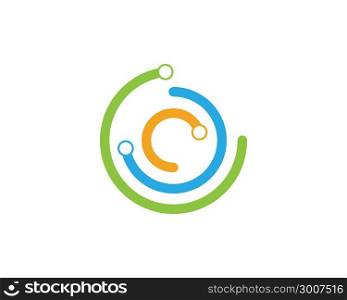 Circuit Logo Template vector illustration icon design