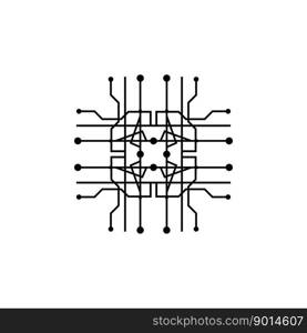 Circuit Logo Template vector illustration icon design