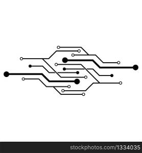 Circuit logo vector icon illustration design