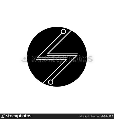 Circuit techno logo vector template