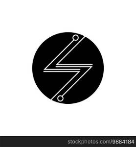 Circuit techno logo vector template