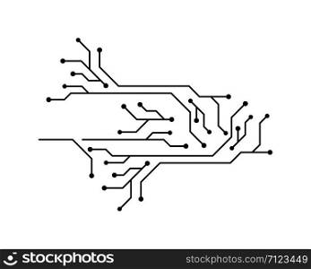 circuit technology ilustration vector template