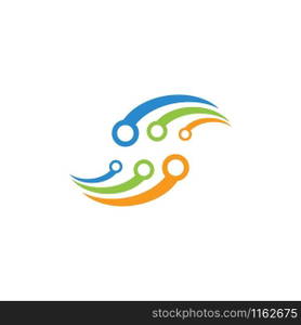 Circuit technology logo vector template