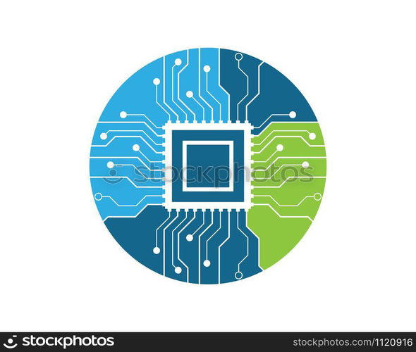 circuit technology vector template