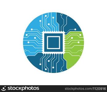 circuit technology vector template