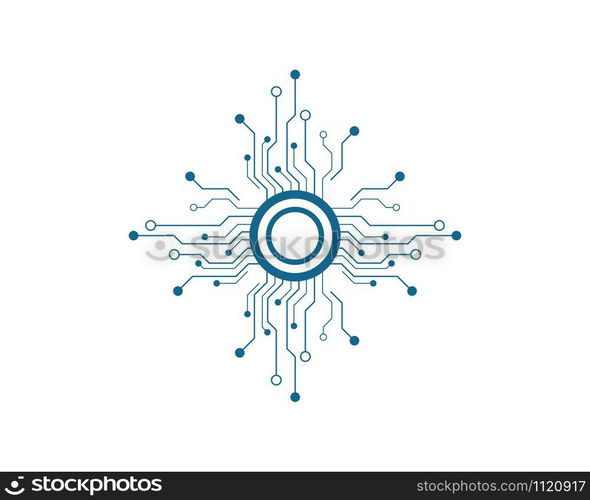 circuit technology vector template