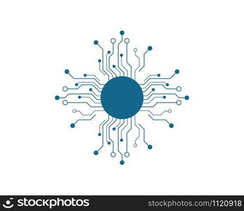 circuit technology vector template