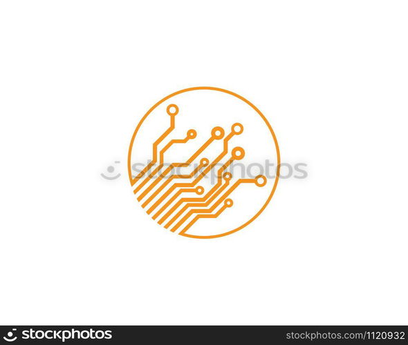 circuit technology vector template