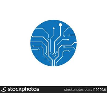 circuit technology vector template
