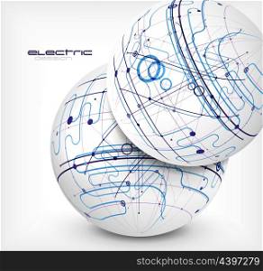 Circuit vector abstract background