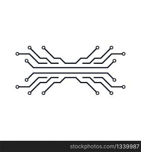 Circuit vector icon illustration design