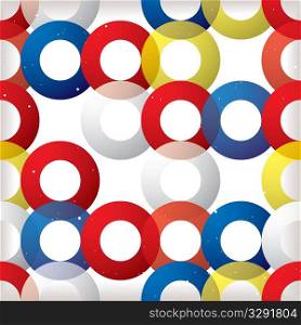 Circular abstract background pattern with white spots seamless