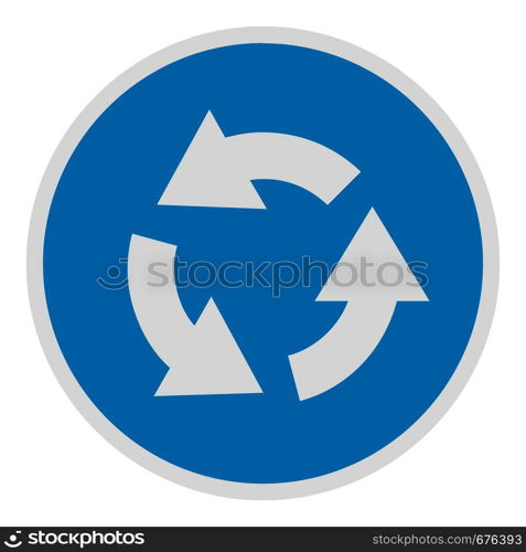Circular arrow icon. Flat illustration of circular arrow vector icon for web.. Circular arrow icon, flat style.