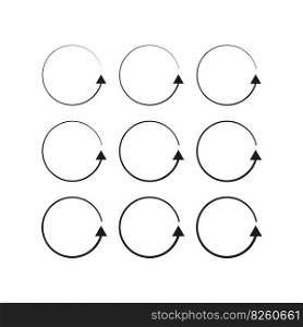 Circular arrows. Motion icon set. Vector illustration. EPS 10.. Circular arrows. Motion icon set. Vector illustration.