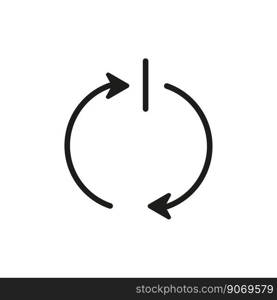 circular arrows switch. Reload symbol. Vector illustration. EPS 10.. circular arrows switch. Reload symbol. Vector illustration.