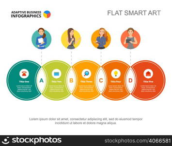 Circular infographic slide template. Business data. Graph, chart, design. Creative concept for infographic, report. Can be used for topics like marketing, management or options