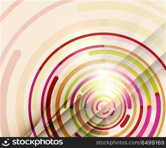 Circular lines, circles, geometric abstract background. Circular lines circles, geometric abstract background. Vector illustration