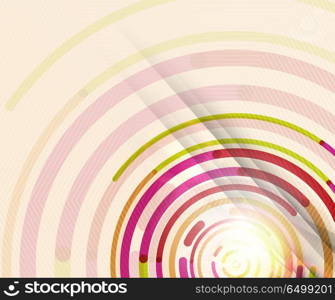 Circular lines, circles, geometric abstract background. Circular lines circles, geometric abstract background. Vector illustration