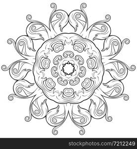 Circular pattern in form of mandala. Mandala circular pattern