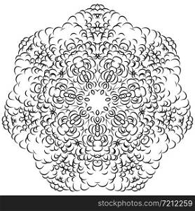 Circular pattern in form of mandala. Mandala circular pattern