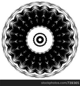 Circular pattern in the form of a mandala. Mandala