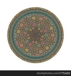Circular pattern in traditional Palestinian style, vector design element