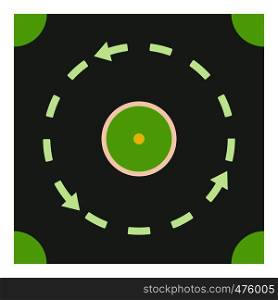 Circular road icon. Cartoon illustration of circular road vector icon for web. Circular road icon, cartoon style