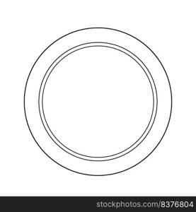 circular round frame logo vector illustration design