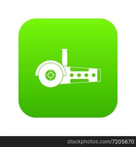 Circular saw icon digital green for any design isolated on white vector illustration. Circular saw icon digital green