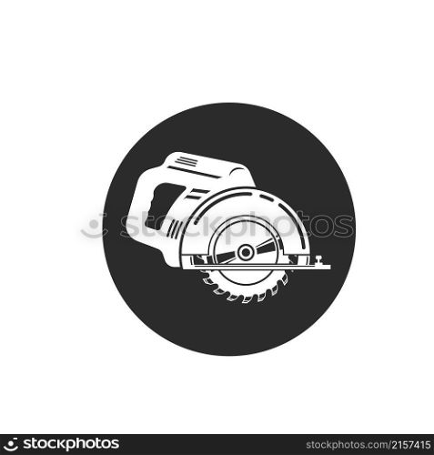 circular saw machine vector illustration design template