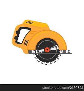 circular saw machine vector illustration design template web