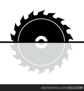 Circular saw vector icon illustration sign for web and design