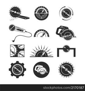 circular saw vector illustration design template